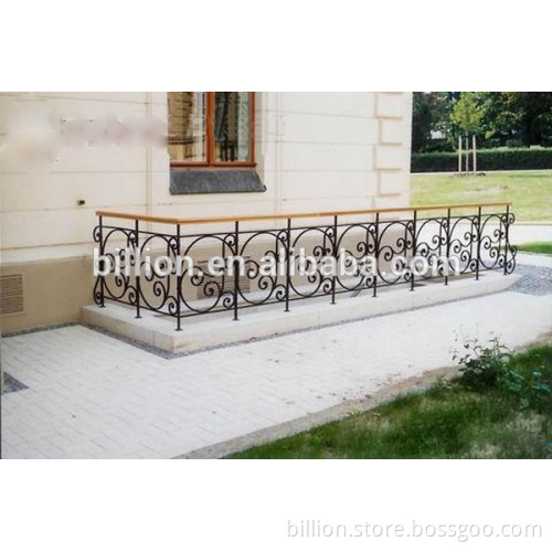 wrought iron balcony railing parts